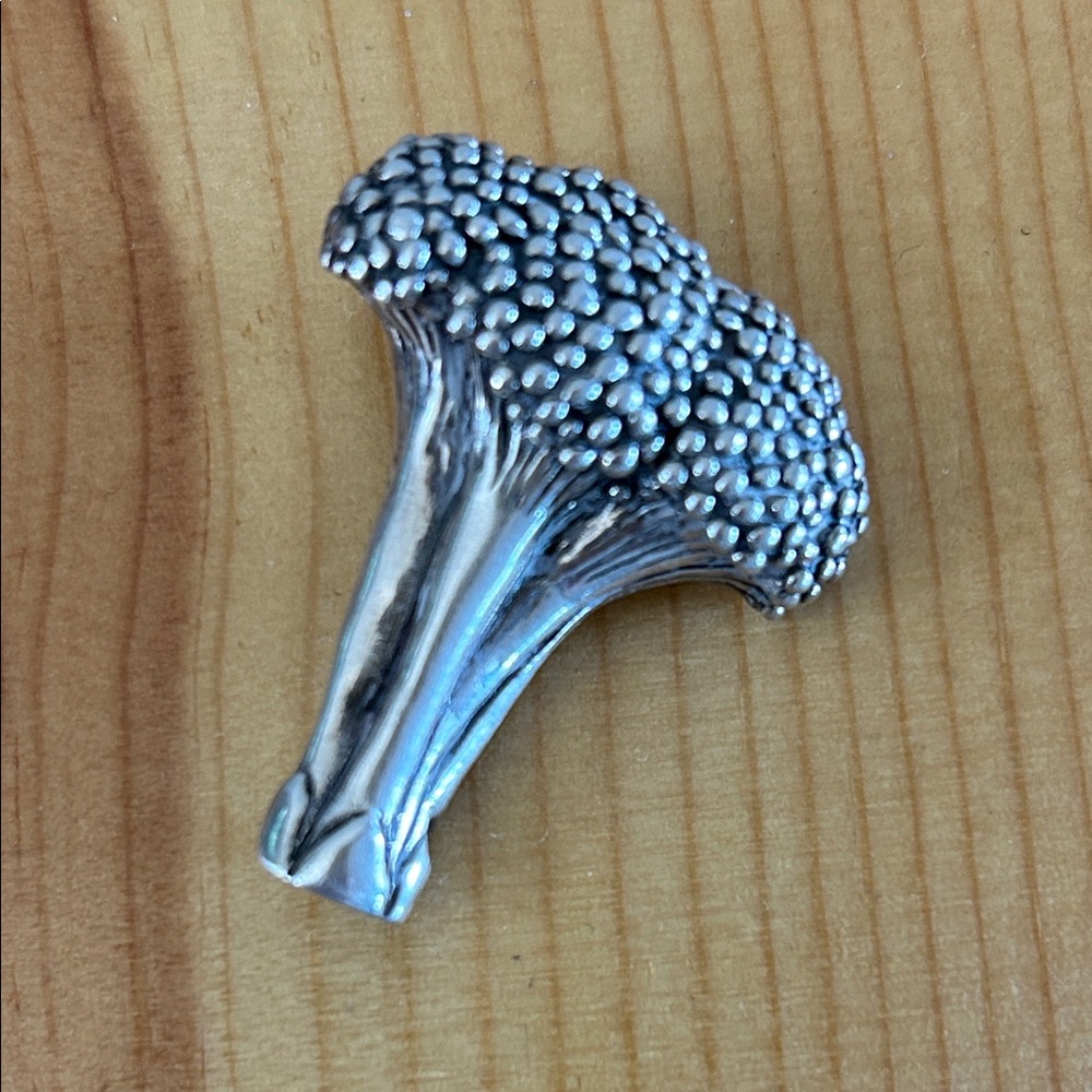 JH Breakell Broccoli Brooch Vintage